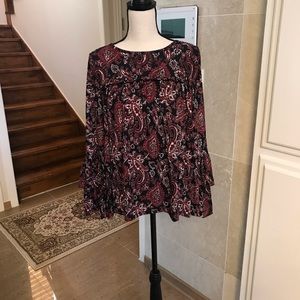 Michael Kors Paisley Print Blouse NWT